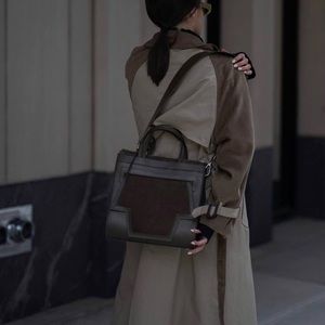 Smooth full grain leather and suede imported from Italy